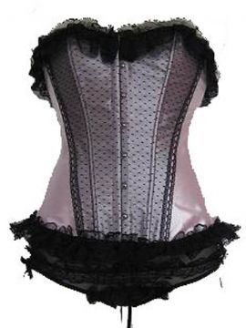 Shimmer Pink Taffeta Moulin Rouge Corset